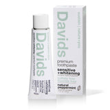 Davids Travel Size Premium Toothpaste - Sensitive + Whitening 1.75 oz.