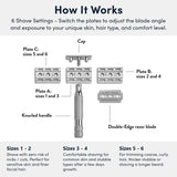 Rockwell Razors - Traditional Double-Edge Safety Razor 6C - White Chrome