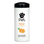 John Paul Pet - Body & Paw Pet Wipes - Orange & Aloe
