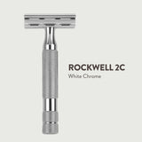 Rockwell Razors - Traditional Double-Edge Safety Razor 2C - White Chrome