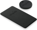 Chipolo Spot Pack – 1x Card Spot + 1x ONE Spot – Wallet Tracker & Key Finder for Apple Find My app (iOS only) – Bluetooth Tracker for Keys, Bags, Luggage (Black)