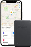 Chipolo Spot Pack – 1x Card Spot + 1x ONE Spot – Wallet Tracker & Key Finder for Apple Find My app (iOS only) – Bluetooth Tracker for Keys, Bags, Luggage (Black)