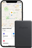 Chipolo Spot Pack – 1x Card Spot + 1x ONE Spot – Wallet Tracker & Key Finder for Apple Find My app (iOS only) – Bluetooth Tracker for Keys, Bags, Luggage (Black)