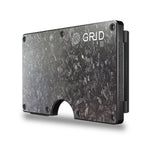 GRID Compact Minimalist RFID Blocking Wallet - Forged Carbon