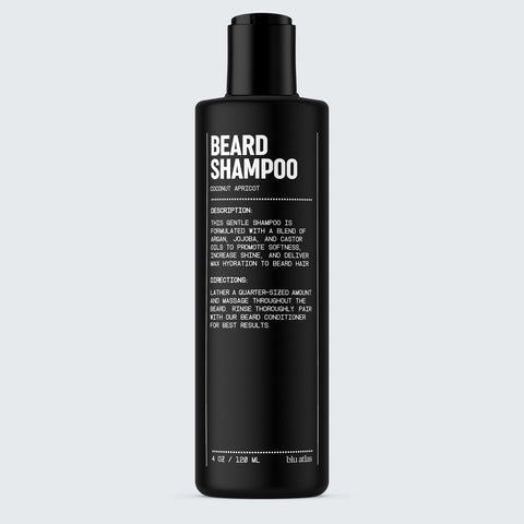 Blu Atlas Men's Beard Shampoo - Coconut Apricot Scent 4 oz.