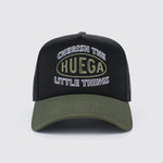 Huega House Circuit | Army Green & Black Snapback Hat - High Profile
