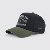 Huega House Circuit | Army Green & Black Snapback Hat - High Profile