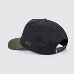 Huega House Circuit | Army Green & Black Snapback Hat - High Profile