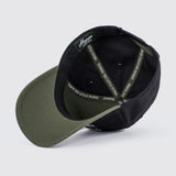 Huega House Circuit | Army Green & Black Snapback Hat - High Profile