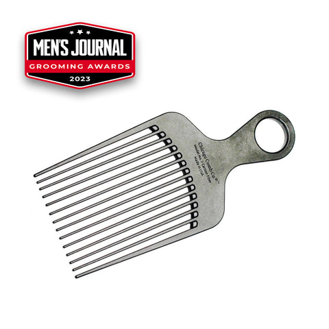 Chicago Comb - Model No. 07 - Carbon Fiber Pick Comb