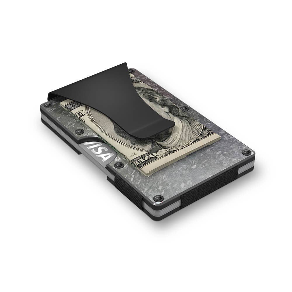 GRID Compact Minimalist RFID Blocking Wallet - Forged Carbon – BLK LAB