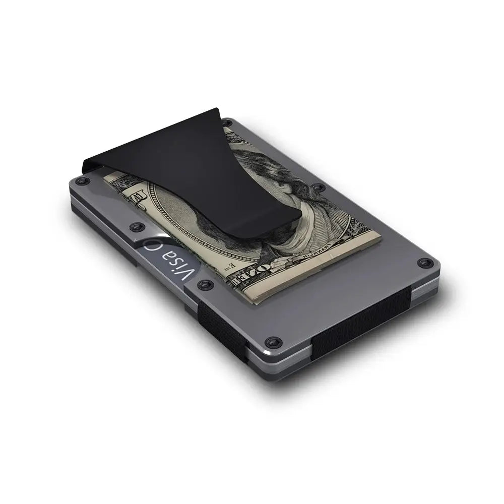 GRID Compact Minimalist Wallet - Titanium – BLK LAB