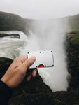 GRID Compact Minimalist Wallet - Silver Aluminum