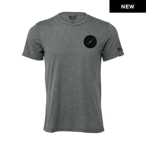 BLKT Bolt Sueded Tee - Short Sleeve - Heather Gray
