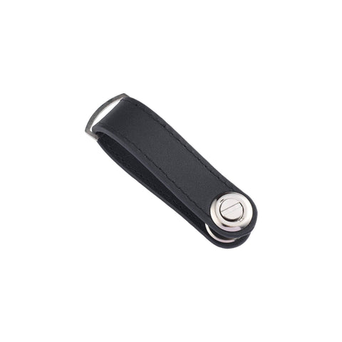 GRID SMRTKey - Black Leather Compact Minimalist Keychain