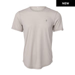 BLKT Drop Cut SS Monogram Tee - Cool Gray