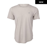 BLKT Drop Cut SS Monogram Tee - Cool Gray