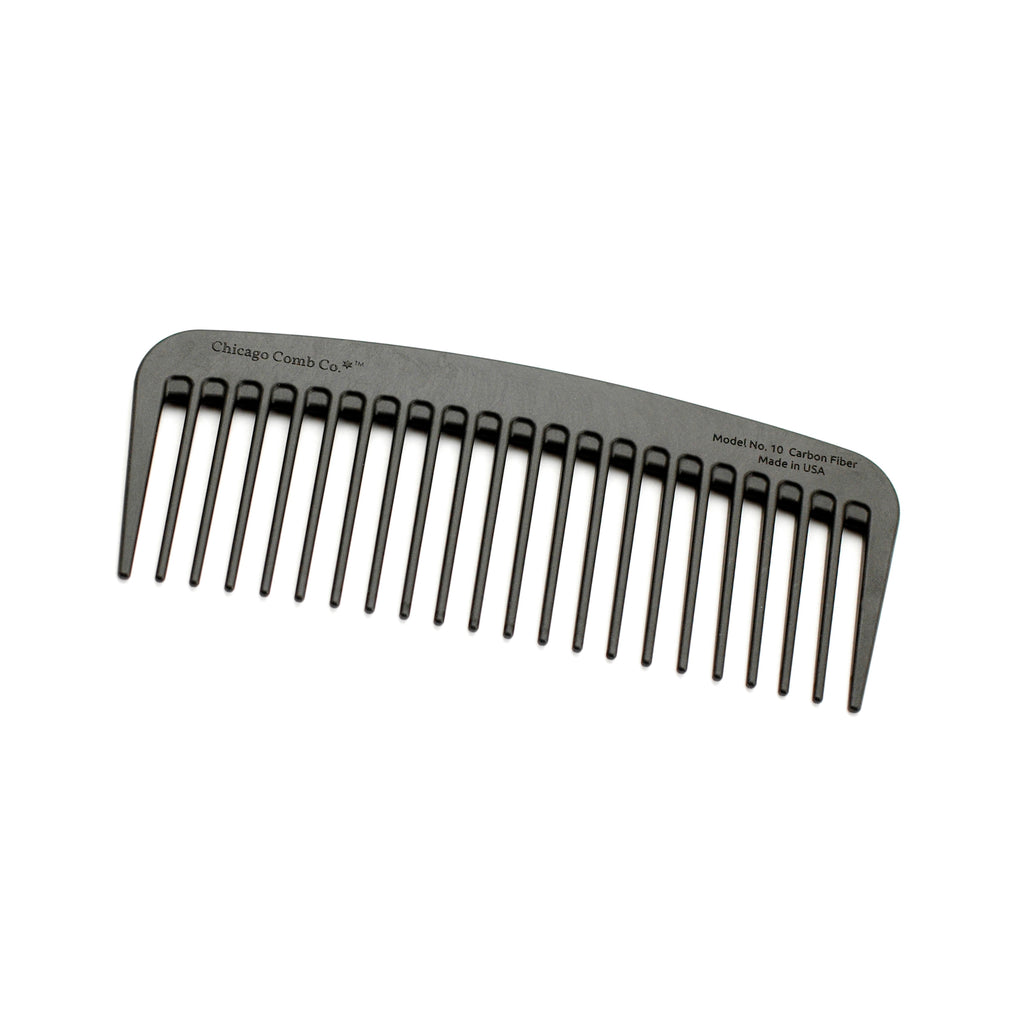 Comb 10 Chicago Comb - Model No. 10 - Carbon Fiber Wide Tooth Comb – BLK LAB