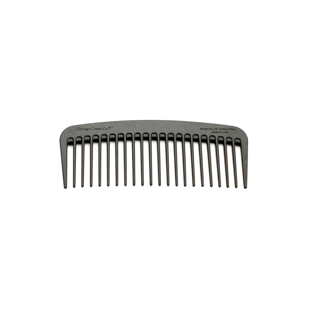 Chicago Comb - Model No. 10 - Carbon Fiber Wide Tooth Comb – BLK LAB